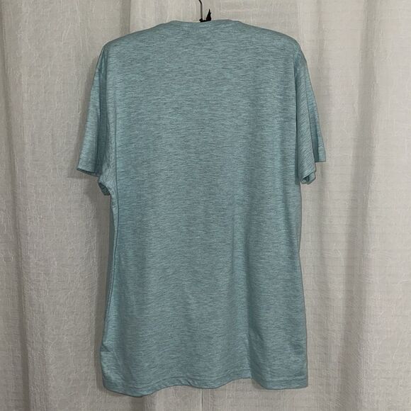 Cottoline XL Teal Cotton Short Sleeve Crew Tee - Picture 2 of 11
